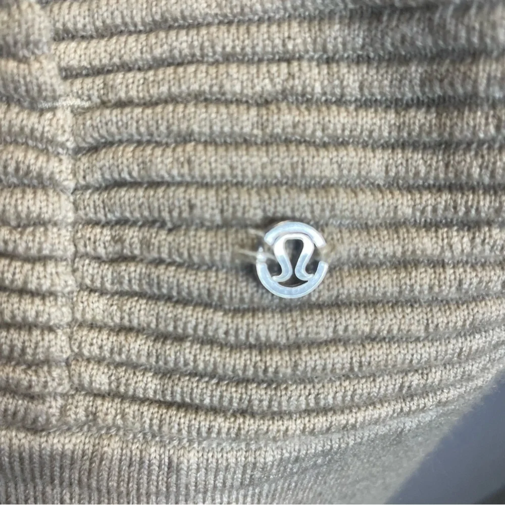 Lululemon Sit in Locus Wrap II Heathered Sandlot Merino Wool Cardigan